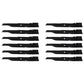 Qty 12: High Lift Mower Blade Fits Hustler Replaces 603995