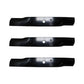 3 pack High Lift Blades for Hustler Z Zero Turn Mower 52" Deck Raptor Limited