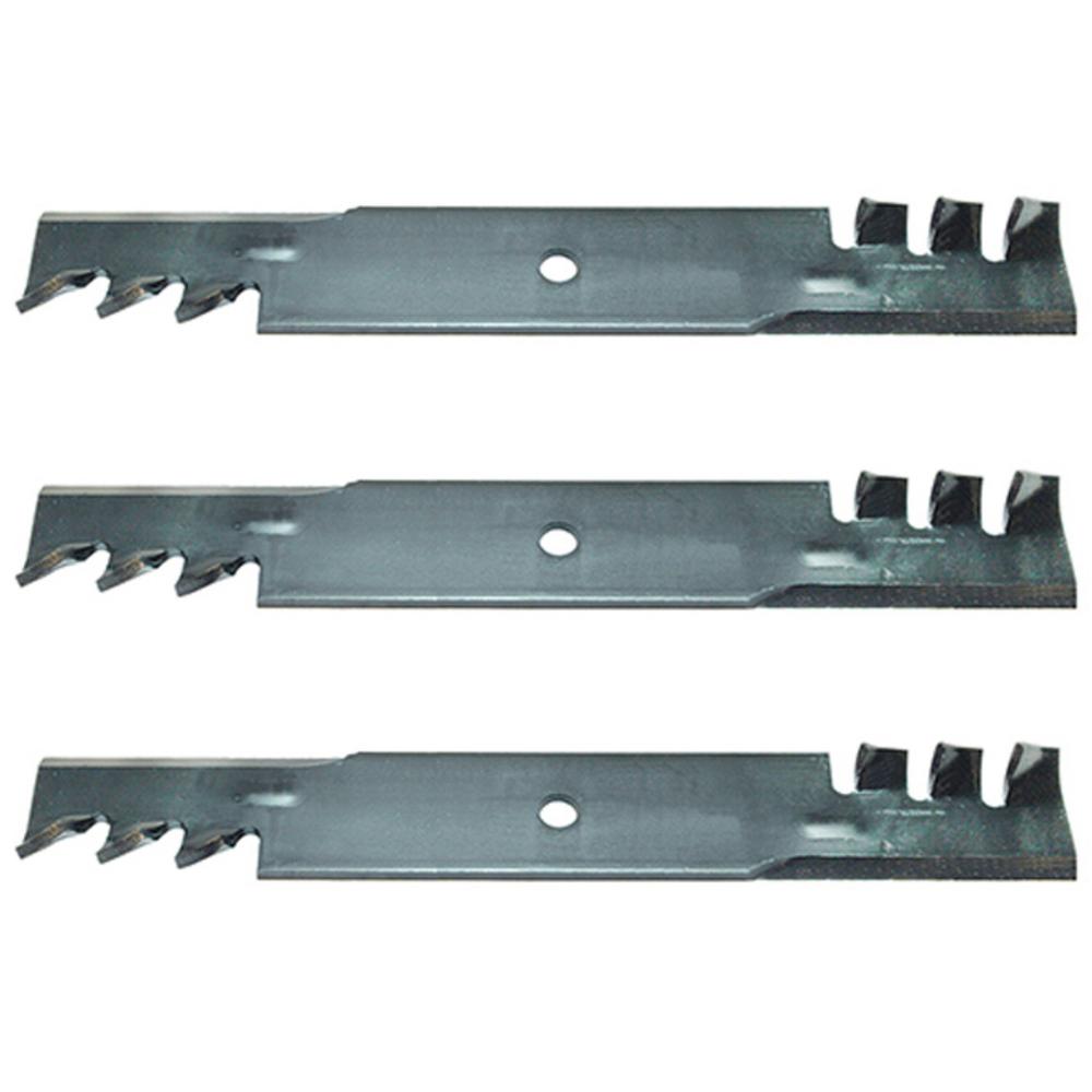 Qty 3: Heavy Duty Toothed Mulching Blade Fits Snapper Replaces 1-7043