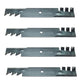 Qty 4: Heavy Duty Toothed Mulching Blade Fits Bunton Replaces A48110