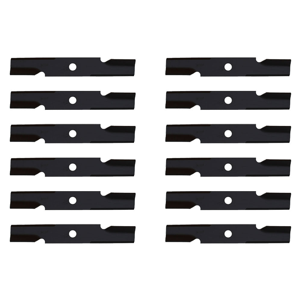 12 High Lift Mower Blades Fits Exmark Zero Turn Mower 48" Deck Repl. 103-6401-S