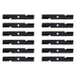 Qty. 12: Notched Mower Blade  Fits Toro Replaces 109-6872