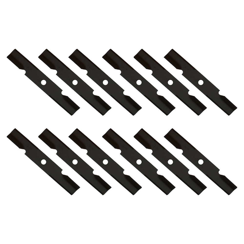 Qty. 12: Notched Mower Blade  Fits Toro Replaces 109-6872