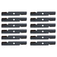 12 High Lift Mower Blades Fits Exmark Zero Turn Mower 48" Deck Repl. 103-6401-S