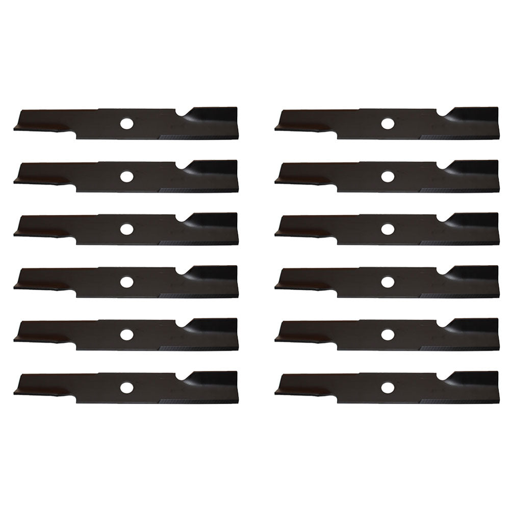 12 High Lift Mower Blades Fits Exmark Zero Turn Mower 48" Deck Repl. 103-6401-S