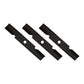 Qty. 3: Notched Mower Blade Fits Exmark Replaces 103-6381