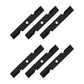 Qty. 6: Notched Mower Blade Fits Exmark Replaces 103-6381