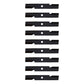 Qty. 9: Notched Mower Blade  Fits Toro Replaces 109-6872