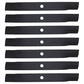 Set of (7) M144935 Standard Mower Blades Fits John Deere Wide Area Mowers