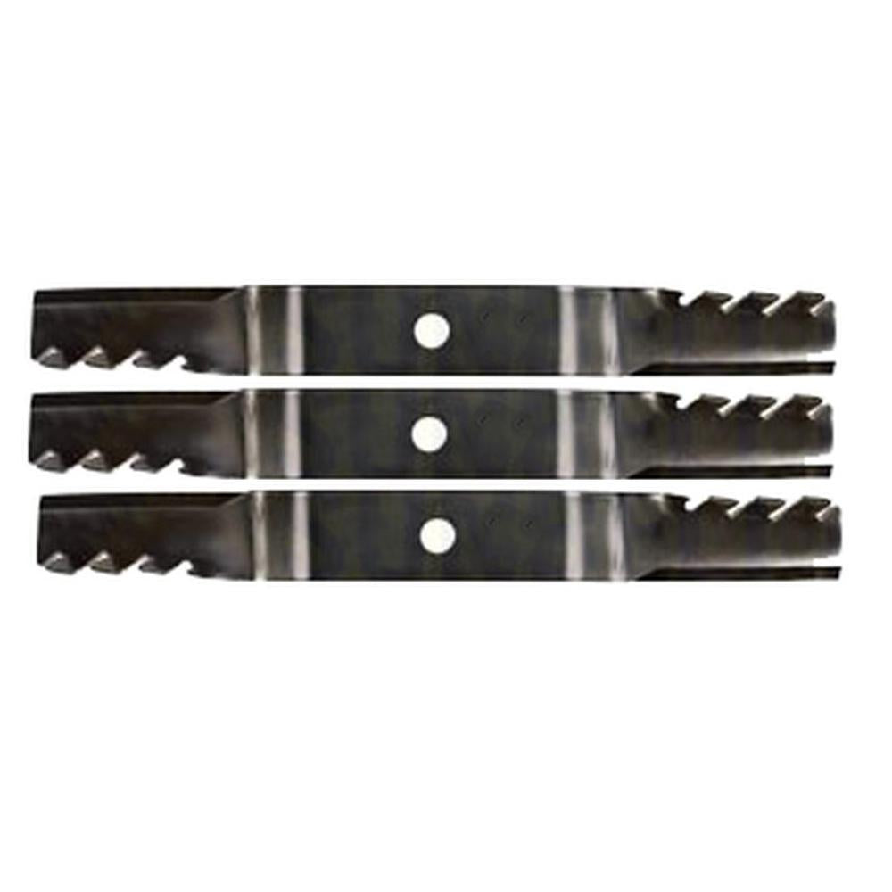 3 Toothed Mulching Blades Fits John Deere Mowers 1550 1570 1575 1580 TCU51118