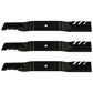 Three New Aftermarket Replacement Mulching Blades Fits Toro 3320 3280-D 4000-D