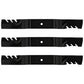 Three New Aftermarket Replacement Mulching Blades Fits Toro 3320 3280-D 4000-D