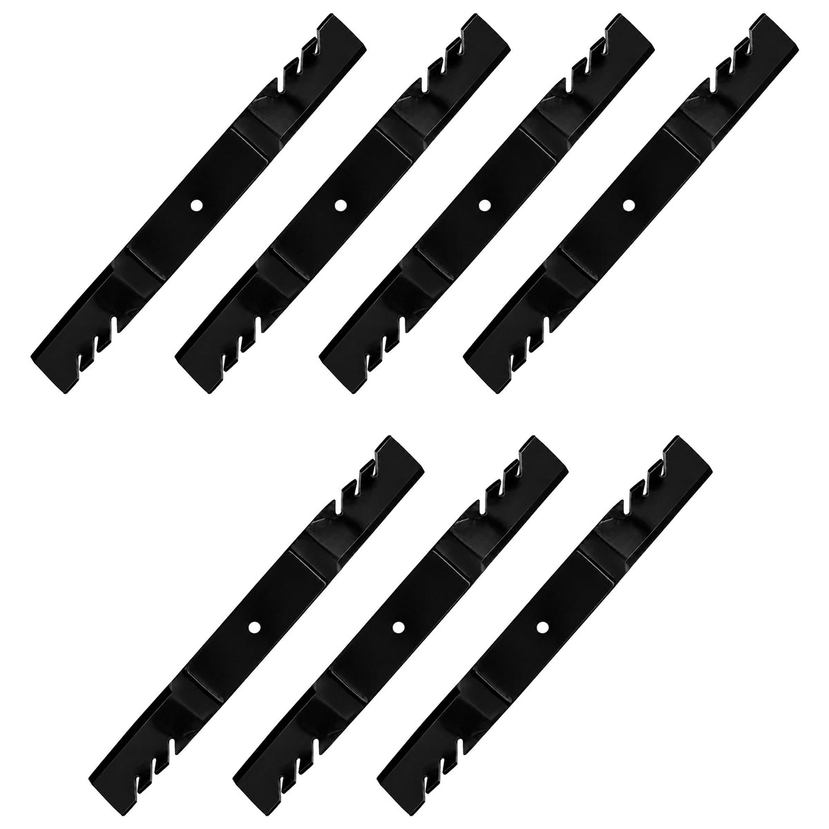 Set of (7) Toothed Blades 107-0214-03 Fits Toro Recycler & Groundsmaster