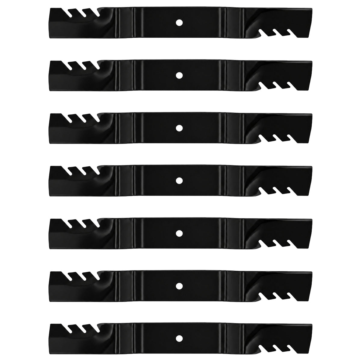 Set of (7) Toothed Blades 107-0214-03 Fits Toro Recycler & Groundsmaster