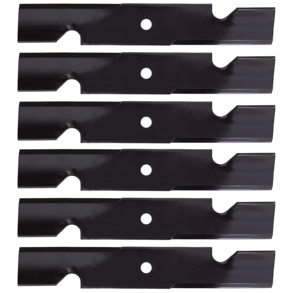 (6) Notched Fits Hi-Lift Blades Replaces Lazer Z 44" Deck Mower 1-653101 Fits Ex
