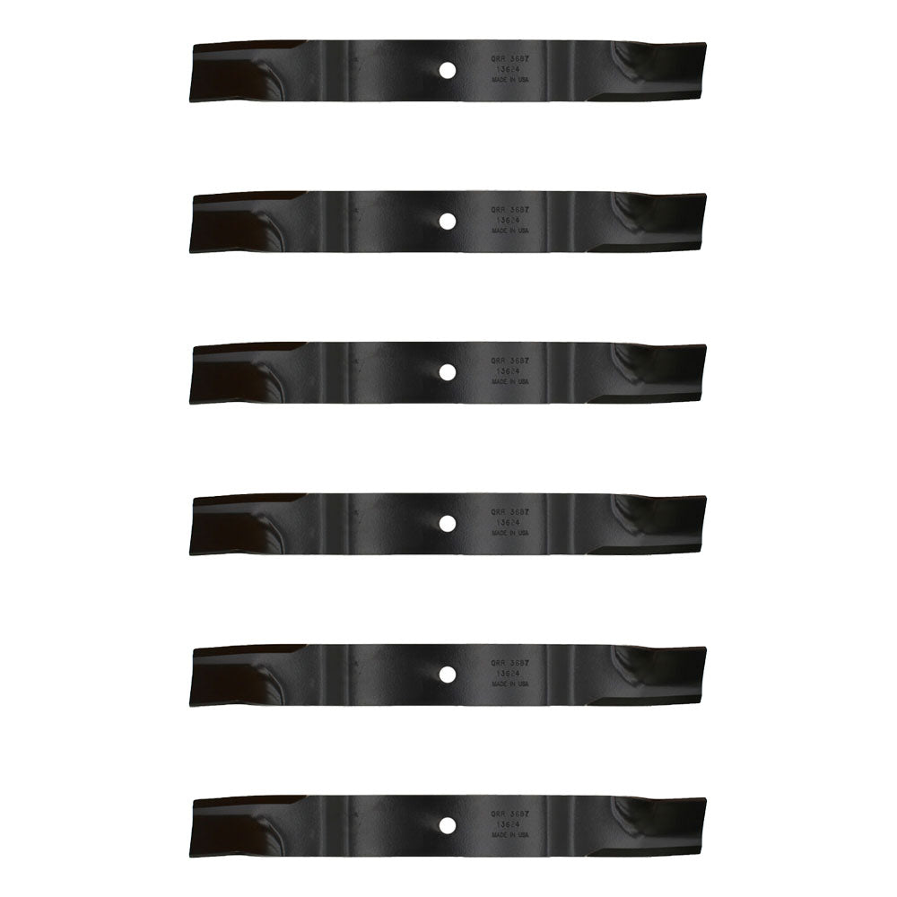 Set of (6) Mower Blades Fits Gravely Fits Exmark Fits Toro Fits Ariens 60" Cut