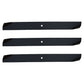 72" Rotary #6403 Lawnmower Blade Set (3) Fits Grasshopper 320251 320253 1/2" CH