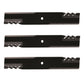 Set of (3) 88773 25" Blades Fits Bush Hog Models: ATH600 ATH720 FTH480 FTH600