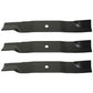 Qty 3: Non-Notched Mower Blade Fits Scag Replaces 50-2205