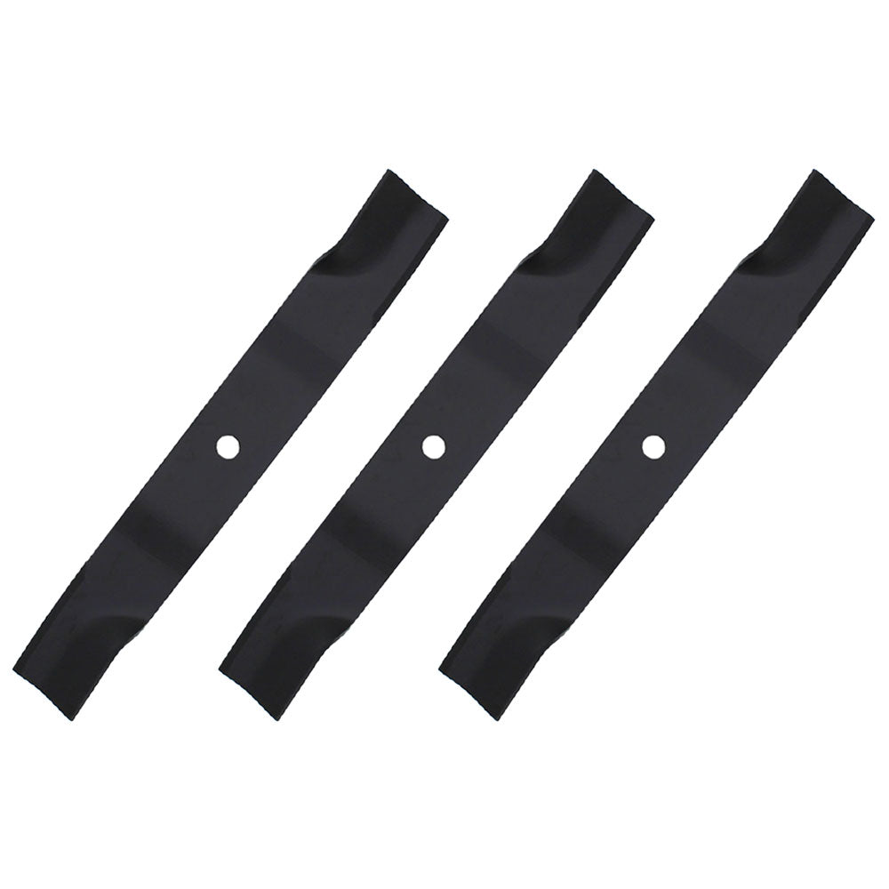 Qty 3: Non-Notched Mower Blade Fits Hustler Replaces 50-2205
