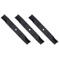 Qty 3: Non-Notched Mower Blade Fits Hustler Replaces 50-2205