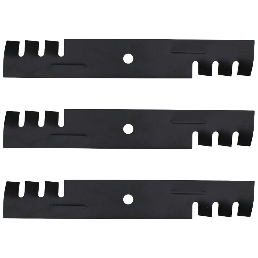 Three (3) Mulching Blades Fits Gravely 48" Fits Bobcat Fits Toro Fits Ferris