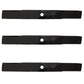 62" 90-309 Lawn Mower Blade Set (3) Fits John Deere #M143504 .805" CH