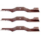 3 Blades For Ariens, Gravely 04265400, ZT, ZOOM 42, 915159, 915161, 915328,14540