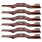 Set Of 6 Blades - 42 Deck Ariens Gravely ZT42 04265400 ZT Zoom Zero Turn Mower"