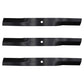 72" Rotary #6434 Lawn Mower Blade Set (3) Fits Woods #15127 5/8" Center Hole CH