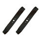 Set of (2) 19-5/16" X 3/4" Non-Notched Mulching Blade Requires 2 for 38" Deck