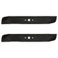 Set of (2) 19-5/16" X 3/4" Non-Notched Mulching Blade Requires 2 for 38" Deck