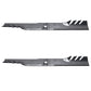 (2) Toothed Mulching Mower Blades Fits Husqvarna 42" Decks Replaces 532138971