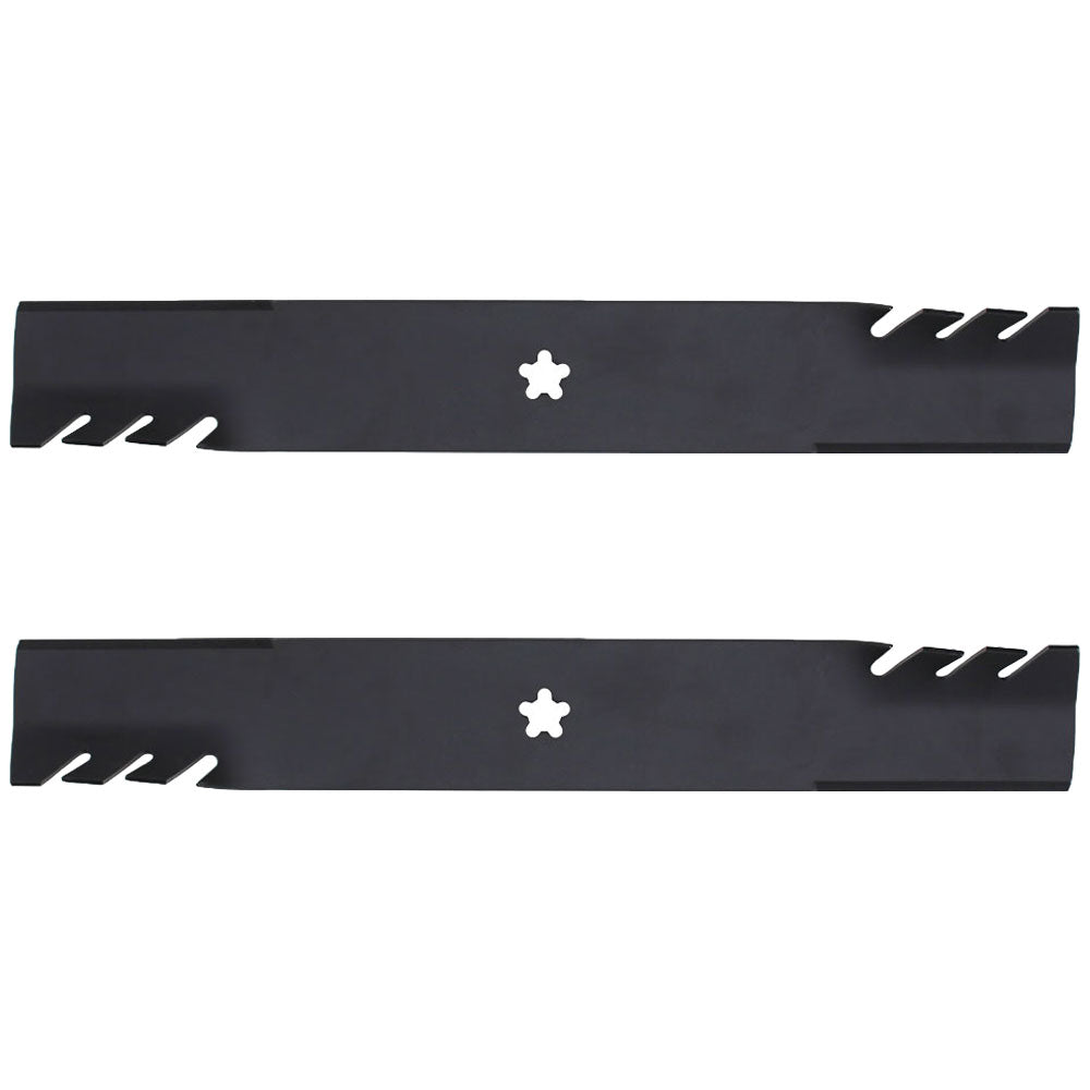 Qty 2: Toothed Mulching Blade
 Fits Poulan Replaces 134149