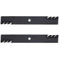 Qty 2: Toothed Mulching Blade
 Fits Craftsman Replaces 127843