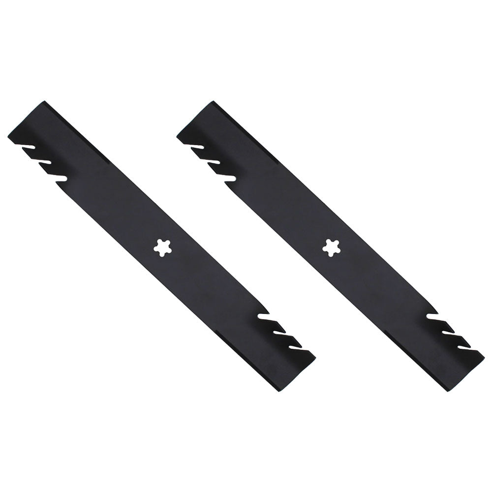 (2) Toothed Mulching Mower Blades fits Ariens 42" Decks Replaces 21546095