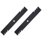 Qty 2: Toothed Mulching Blade
 Fits Poulan Replaces 134149