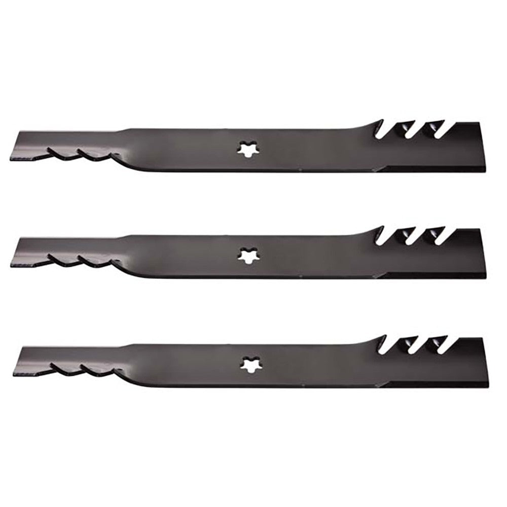 Qty 3: Toothed Mower Blades Fits Mcculloch Replaces 532139775