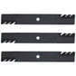 Qty 3: Toothed Mower Blades Fits Oregon Replaces 596-900