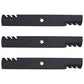 Qty 3: Toothed Mower Blades Fits Poulan Replaces 134149