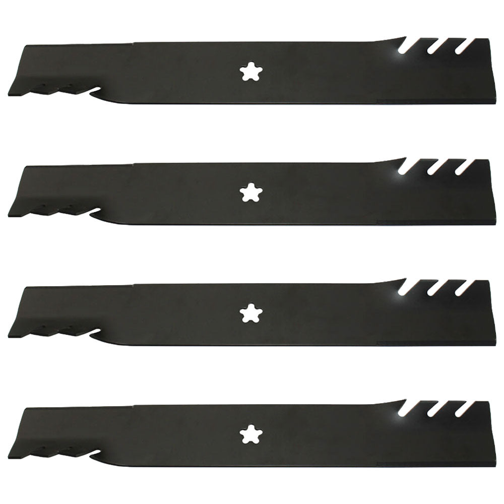 Qty 4: Toothed Mower Blades Fits Oregon Replaces 596-900