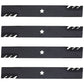(4) Toothed Mulching Mower Blades fits Dixon 42" Decks Replaces 539119852