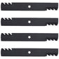 Qty 4: Toothed Mower Blades Fits Poulan Replaces 134149