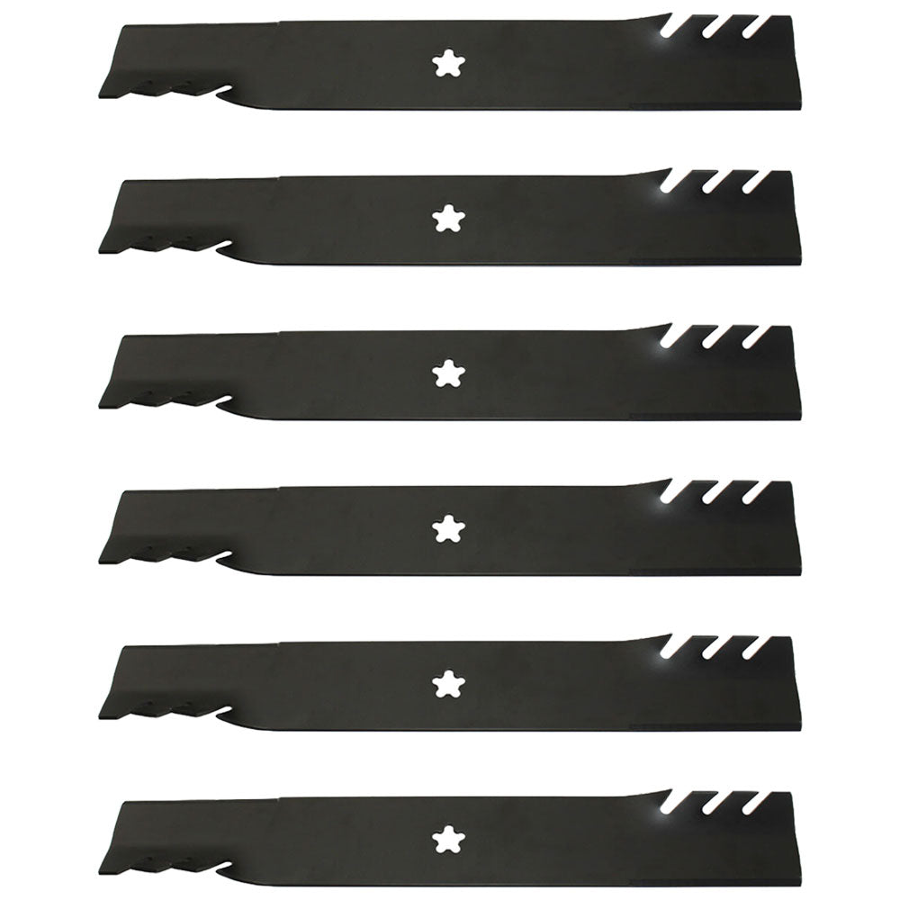 Qty 6: Toothed Mower Blades Fits Oregon Replaces 596-900