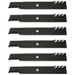 Qty 6: Toothed Mower Blades Fits Ariens Replaces 21546095