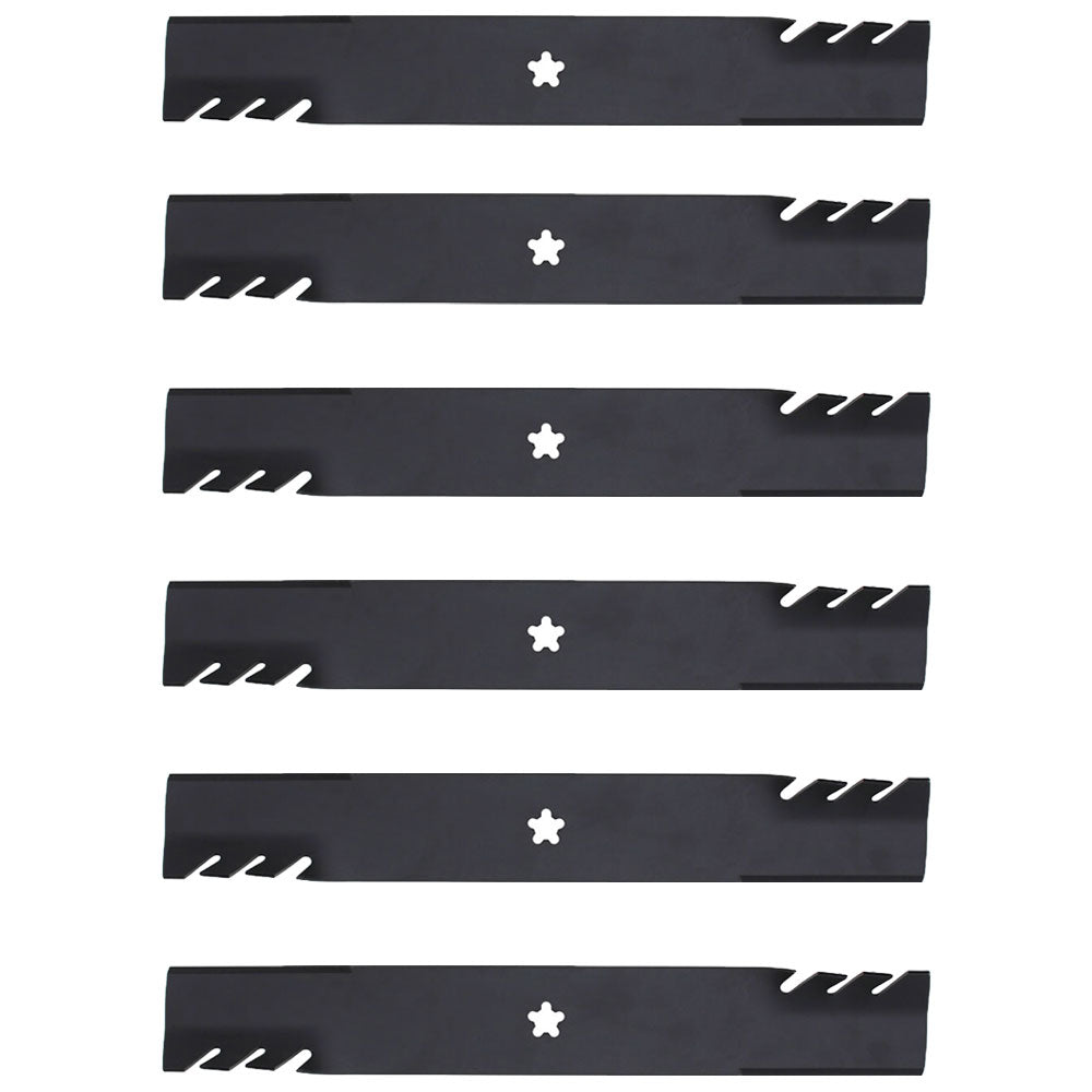 Qty 6: Toothed Mower Blades Fits Oregon Replaces 596-900