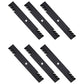 Qty 6: Toothed Mower Blades Fits Poulan Replaces 134149