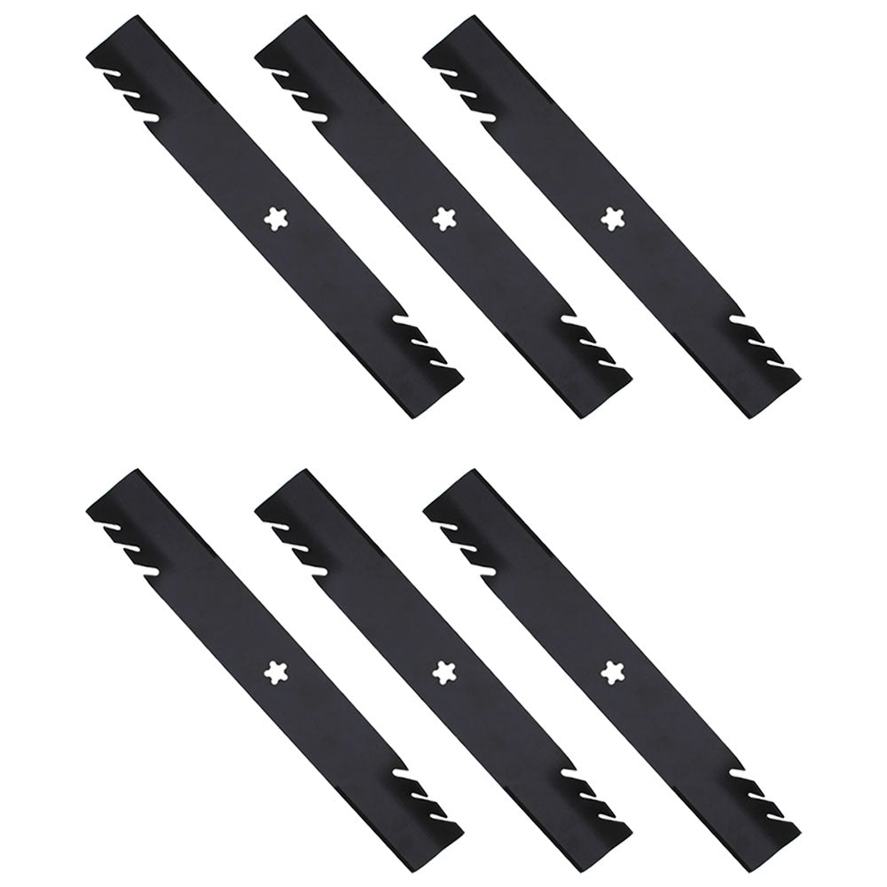 Qty 6: Toothed Mower Blades Fits Mcculloch Replaces 532139775