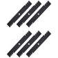Qty 6: Toothed Mower Blades Fits Husqvarna Replaces 113312X