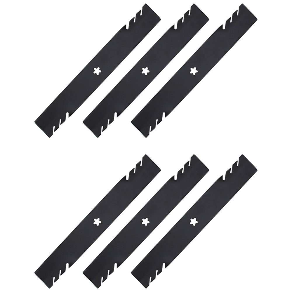 Qty 6: Toothed Mower Blades Fits Oregon Replaces 596-900
